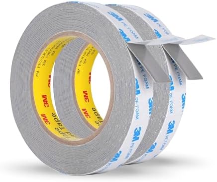 3M Double Sided Foam Tape 0.75'' × 20 Ft 2 Pack, Heavy Duty Mounting Tape | PE by 3MFullRangeProducts