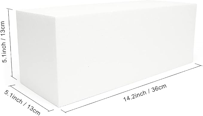 Blue Handcart Craft Foam Rectangle Sculpting Block - Image 2