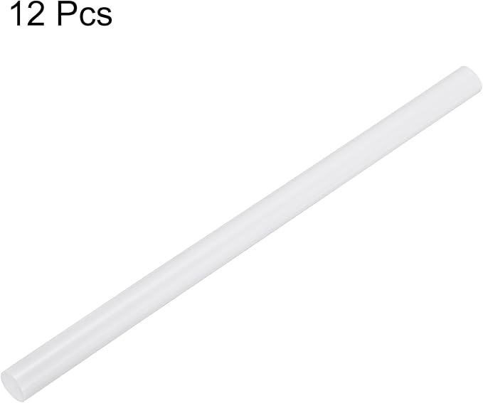 uxcell Mini Hot Glue Sticks for Glue Gun 11mm x 200mm White 12pcs - Image 3
