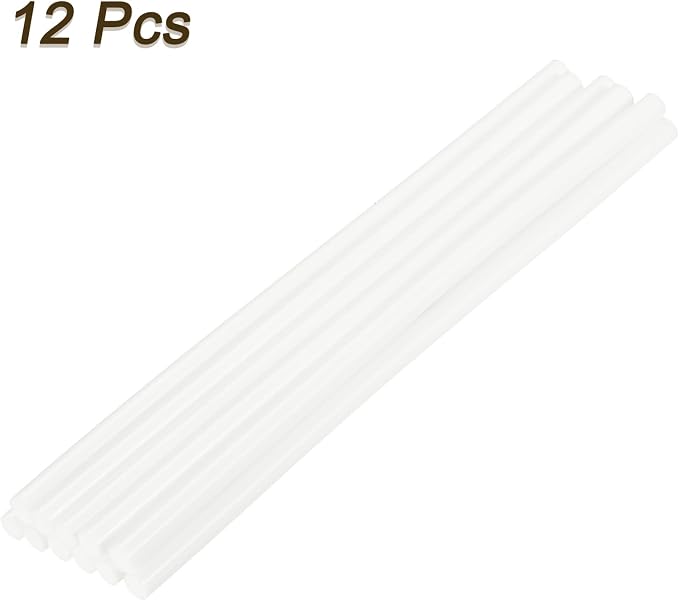 uxcell Mini Hot Glue Sticks for Glue Gun 7mm x 100mm Cream White 12pcs - Image 3