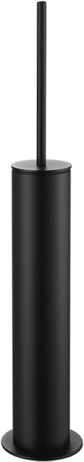 BGL Toilet Brush and Holder Set, Heavy Duty 304 Stainless Steel, Round Base and Long Handle for Bathroom Deep Cleaning, Drip-Proof, Space Saving for Storag, Black