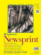 Strathmore 300 Series Newsprint Paper Pad, Tape Bound, 50 Sheets Art Paper - Image 4