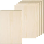 6 Pack 12 x 16 x 1/4 Inch-6mm Thick Basswood Sheets by AWIZOM