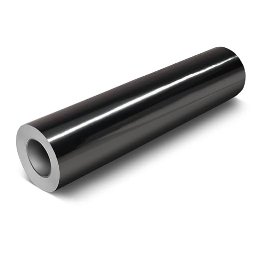 VViViD Chrome Black Gloss DECO65 Permanent Adhesive Craft Vinyl Roll by VVIVIDVINYL