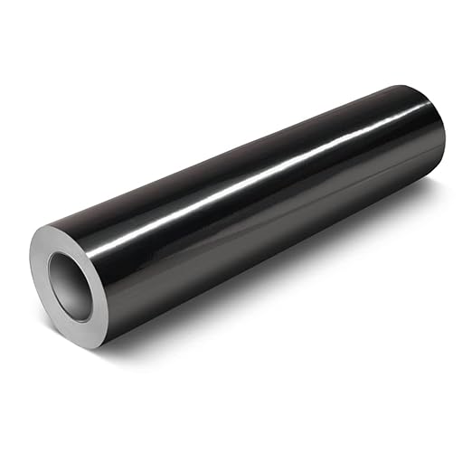 VViViD Chrome Black Gloss DECO65 Permanent Adhesive Craft Vinyl Roll by VVIVIDVINYL