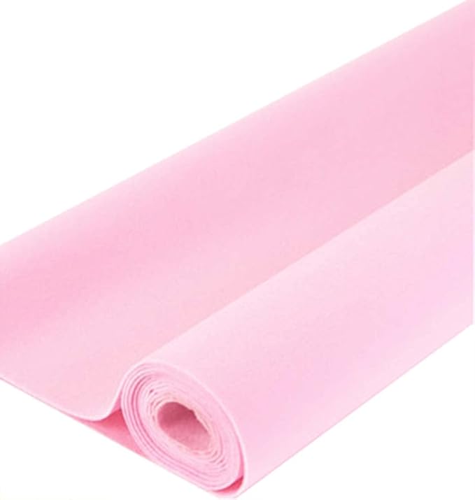 Pink Self Adhesive Plush Velvet Fabric Sheets Velvet Flock Paper Roll Soft by AINITAOCOM