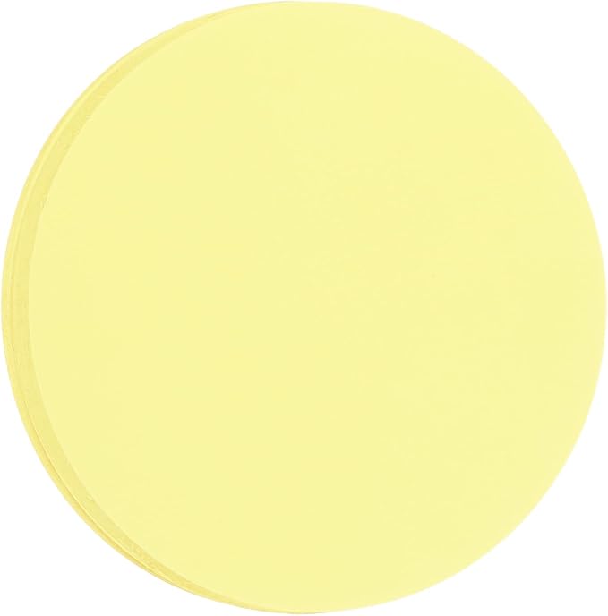 MECCANIXITY 60 PCS Light Yellow Circle Cutouts Paper, 6 Inch Round Cutouts by MECCANIXITY