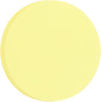 MECCANIXITY 60 PCS Light Yellow Circle Cutouts Paper, 6 Inch Round Cutouts by MECCANIXITY