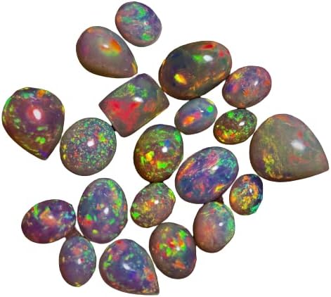 AAAA Ethiopian Opal Loose Gemstone Cabochons by GEMWORLDJAIPUR