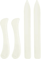 WONVOC 4 Pcs Bone Folders, Crease Makers, Scoring Tool, Plastic Bone Folder by wonvoc
