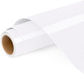 Lya Vinyl Glossy White Permanent Vinyl Roll -12" x 4FT Self Adhesive Vinyl by LyaVinyl
