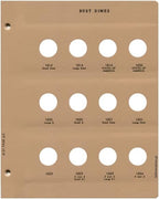 Dansco US Bust Dime Coin Album 1796-1837 #6121 - Image 4