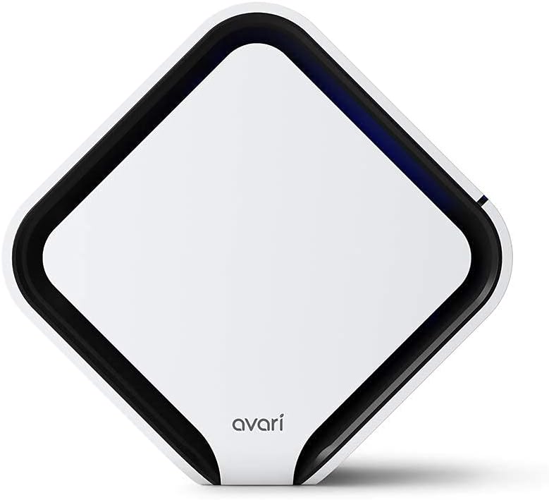 Avari QB 3-Stage Personal Air Purifier made in Korea with Electrostatic Charged Filter, Charcoal Filter & UV LED Sanitizer