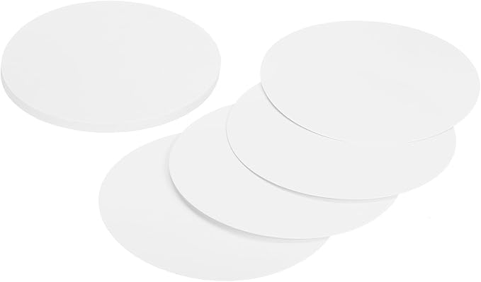 MECCANIXITY 24 Pcs Circle Card Stock, 7.5 Inch Round Cutouts Paper Thick by MECCANIXITY