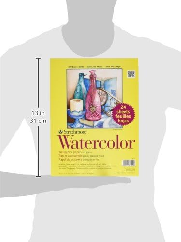 Strathmore 300 Series Watercolor Paper Pad, 9x12 inches, 24 Sheets - Image 2