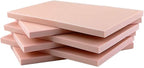 6 Pack 4"x6" Pale Pink Rubber Stamp Carving Blocks Rubber Carved Brick - Image 4