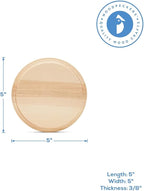 Round Wooden Discs 5 inch, Modern Coasters, Wood Rounds - Image 4