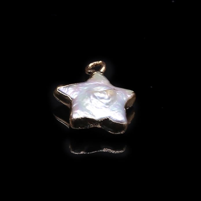 5 Pcs Natural Pearl Pendants Irregular Freshwater Pearl Pendant Charms - Image 7