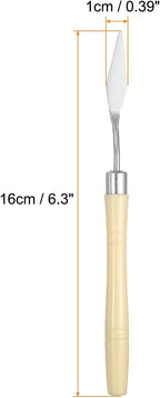 HARFINGTON 8pcs Palette Knife Painting Tool 6.3" Pointed Stainless Steel Blade - Image 2