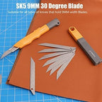 MulWark 100PC 9MM Snap Off 30 Degree Utility Knife Replacement Blades - Image 5