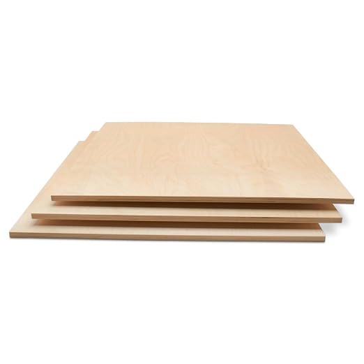 Baltic Birch Plywood 24 x 24 x 1/2 Inch - 12 mm Craft Wood by Woodpeckers