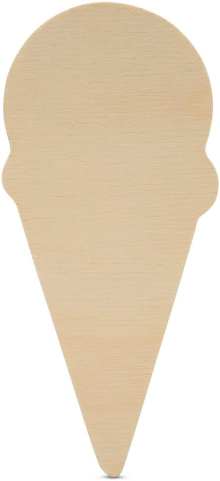 Ice Cream Tiered Tray Decor 5-inch x 2-1/4-inch, Spring Tier Tray Decor by Woodpeckers