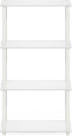 Furinno Turn-N-Tube Storage Shelves, 4-Tier Toolless Book Shelf, Corner Shelf - Image 8
