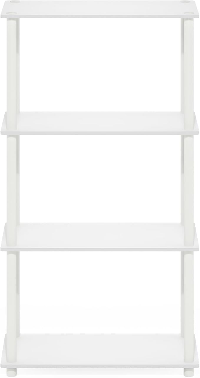 Furinno Turn-N-Tube Storage Shelves, 4-Tier Toolless Book Shelf, Corner Shelf - Image 8