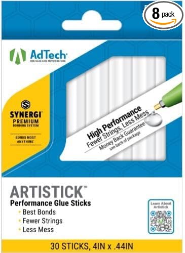 AdTech Full-Size Artistick High Performance Hot Glue Sticks by AdhesiveTechnologies