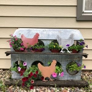 Unfinished Wood Hen Chicken Shape Farm Animal Craft up to 46" DIY 46" / 1" - Image 4