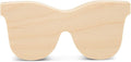 Chunky Sunglasses Cutout 4-inch, 1/2 inch Thick, Unfinished Wood Crafts by Woodpeckers