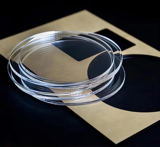 Set of 20 Round Clear Acrylic Sheets, 2 Inch Diameter Transparent Circle Blanks - Image 9
