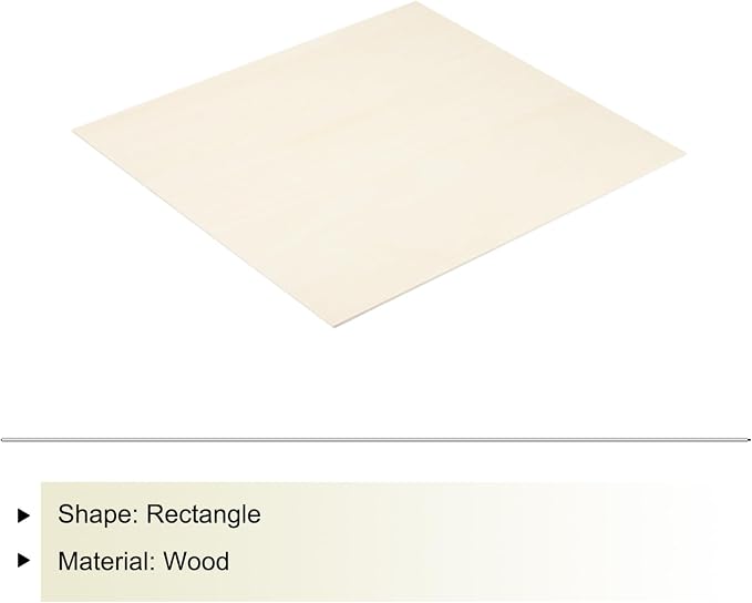 MECCANIXITY Basswood Sheet 8.3 x 11.8 x 0.12 Inch Unfinished Wood Boards Plywood - Image 3