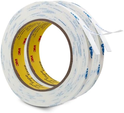 3M Double Sided Tape 0.5'' x 16.5 Ft 2 Pack Removable PE Foam Tape | Wall Tape by 3MFullRangeProducts