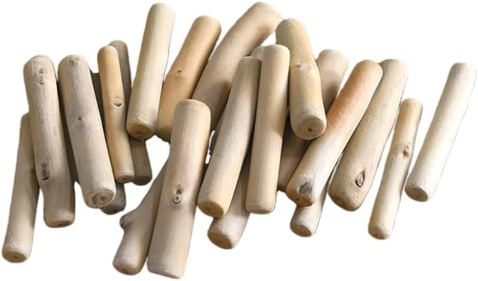 Natural Driftwood Pieces, Unfinished Wooden Sticks by Unknown