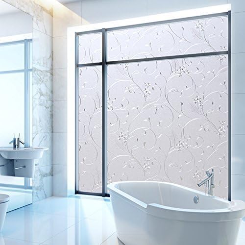 Niviy Static Cling Non-Adhesive Window Film Frosted Glass Film Bathroom Door - Image 3