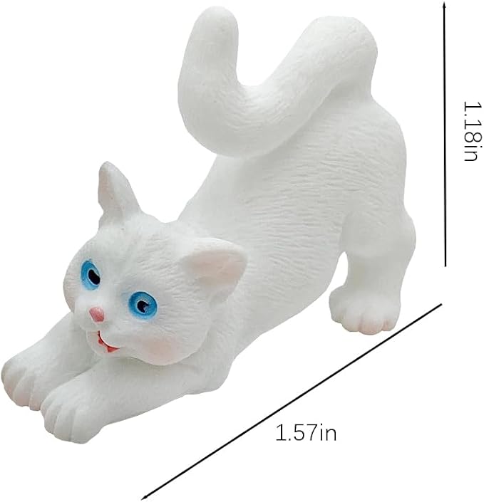 Dollhouse Cats w/ 1/12 Scale Accessories Mini Furniture Model Wooden Miniature - Image 5