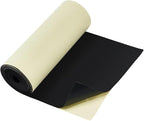 BENECREAT 118x11.8 Inch Black Self Adhesive EVA Foam Roll, 3mm Thick Adhesive by BENECREAT