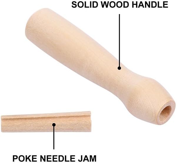 10Pcs Wooden Felting Needle Handles: Comfortable Grip Punch Needle Holder - Image 9