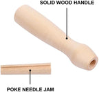 10Pcs Wooden Felting Needle Handles: Comfortable Grip Punch Needle Holder - Image 9