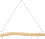 15 Inch 7 Hook Driftwood Wall Hanging Wooden Wall Hooks Decor Natural Wood by SOFPLATE