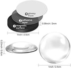 Weewooday 72 Pieces Round 1 Inch Glass Magnets Craft - Image 2