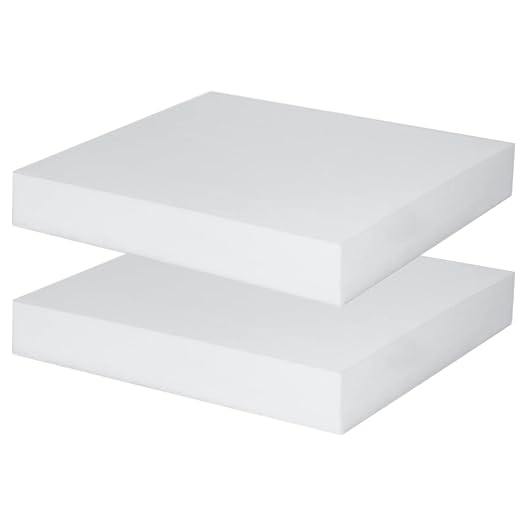 Polyurethane Foam 2 PCS 16 x 12 x 2 inch, High Density Cushion Foam by YIENFBEV