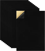 10 PCS Self Adhesive Felt Sheets, 8.3" x 11.8" Velvet Flock Backing Paper Liner by Tenalleys