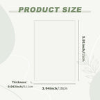 10pcs Clear Acrylic Perspex Sheets, Transparent Acrylic Sheet, 1mm Thick 10 x - Image 2
