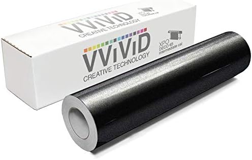 VViViD DECO65 Galaxy Sparkle Black Permanent Adhesive Craft 12 Inches x 5 Feet by VVIVIDVINYL