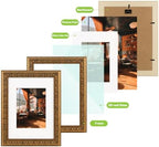 Golden State Art, 9X12 Ornate Finish Photo Frame - Image 5