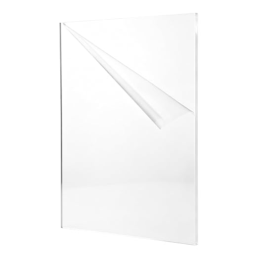 3/8" Acrylic Sheet 15.7”x 11.8”High Transparent Plastic Acrylic Board by FWEEK