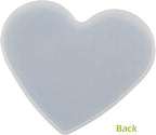 5Pcs Love Heart Epoxy Mold DIY Resin Casting Heart Base Coaster Silicone Mold - Image 4