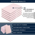 Stamp Pads for Rubber Stamps 5-Pack and Rubber Stamp Carving Tools - Image 2